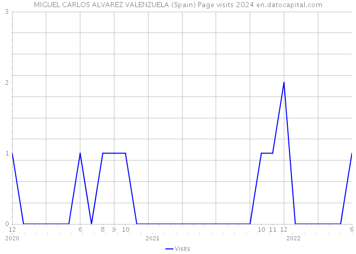 MIGUEL CARLOS ALVAREZ VALENZUELA (Spain) Page visits 2024 