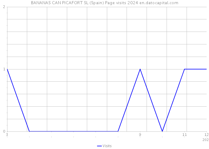 BANANAS CAN PICAFORT SL (Spain) Page visits 2024 