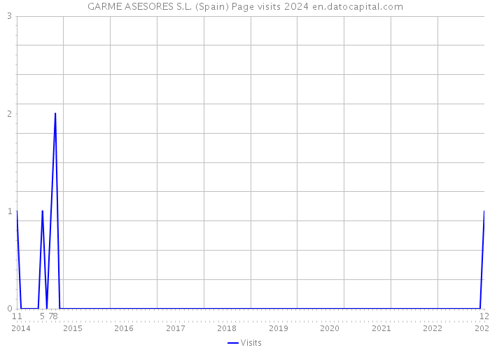 GARME ASESORES S.L. (Spain) Page visits 2024 