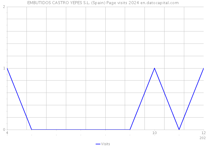 EMBUTIDOS CASTRO YEPES S.L. (Spain) Page visits 2024 