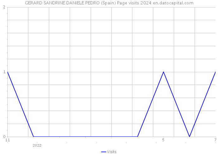 GERARD SANDRINE DANIELE PEDRO (Spain) Page visits 2024 