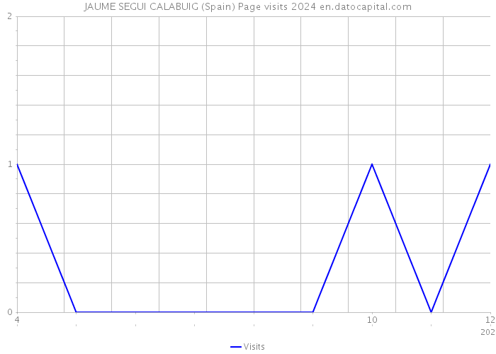 JAUME SEGUI CALABUIG (Spain) Page visits 2024 