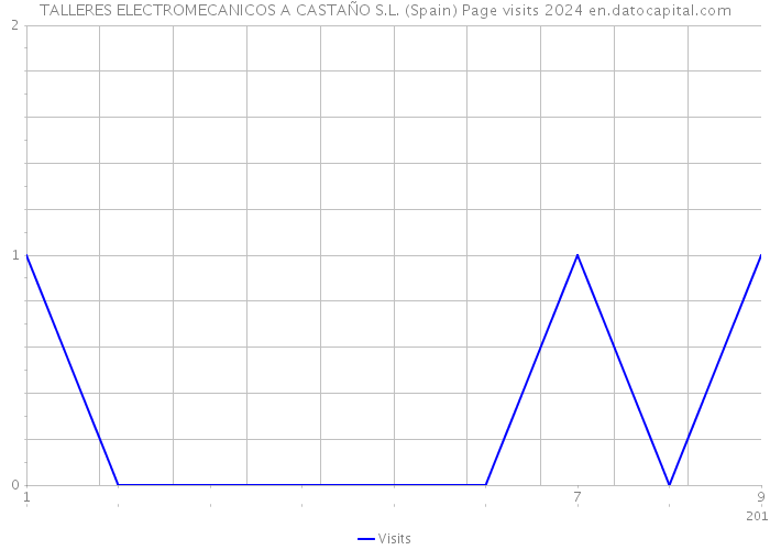 TALLERES ELECTROMECANICOS A CASTAÑO S.L. (Spain) Page visits 2024 