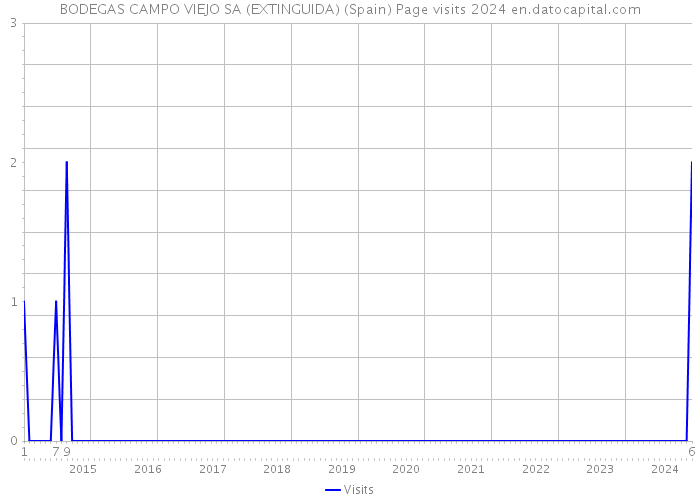 BODEGAS CAMPO VIEJO SA (EXTINGUIDA) (Spain) Page visits 2024 