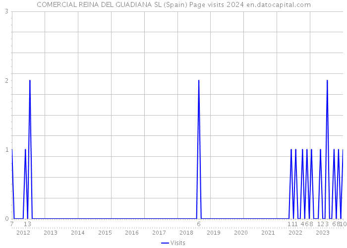 COMERCIAL REINA DEL GUADIANA SL (Spain) Page visits 2024 