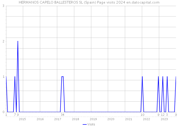HERMANOS CAPELO BALLESTEROS SL (Spain) Page visits 2024 
