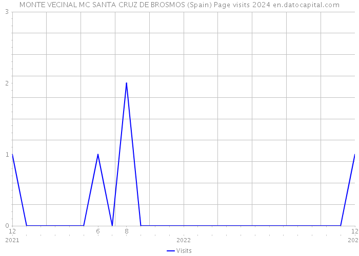 MONTE VECINAL MC SANTA CRUZ DE BROSMOS (Spain) Page visits 2024 