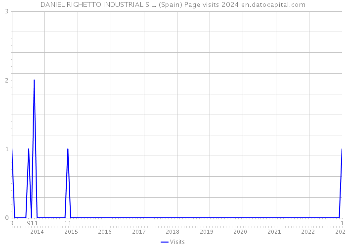 DANIEL RIGHETTO INDUSTRIAL S.L. (Spain) Page visits 2024 