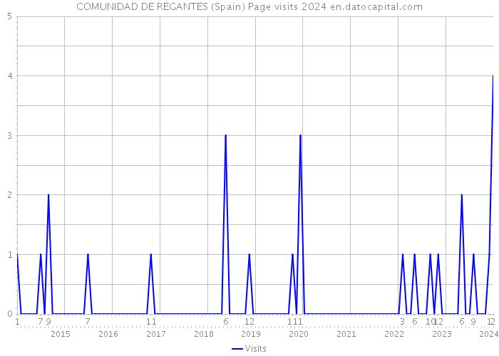 COMUNIDAD DE REGANTES (Spain) Page visits 2024 