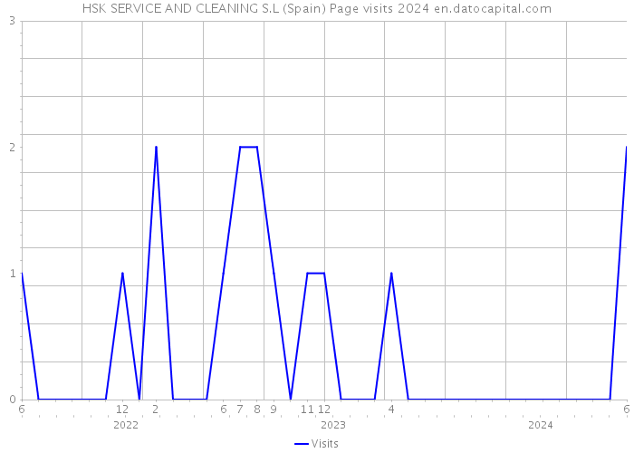 HSK SERVICE AND CLEANING S.L (Spain) Page visits 2024 