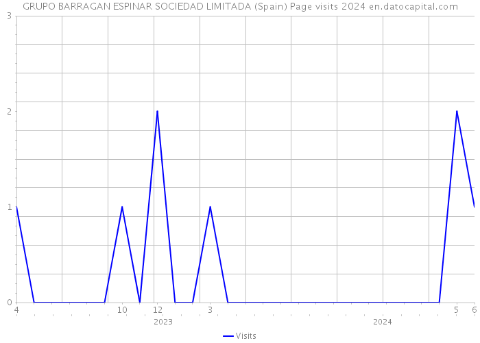 GRUPO BARRAGAN ESPINAR SOCIEDAD LIMITADA (Spain) Page visits 2024 