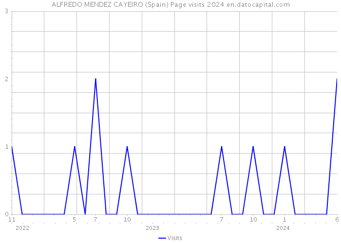 ALFREDO MENDEZ CAYEIRO (Spain) Page visits 2024 