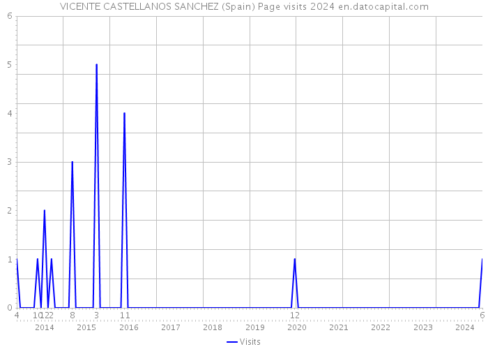 VICENTE CASTELLANOS SANCHEZ (Spain) Page visits 2024 