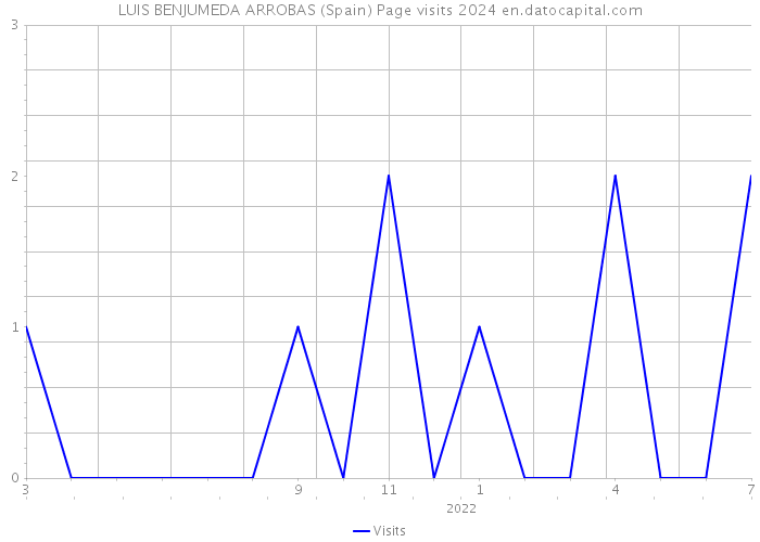 LUIS BENJUMEDA ARROBAS (Spain) Page visits 2024 