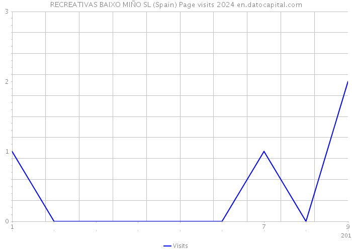 RECREATIVAS BAIXO MIÑO SL (Spain) Page visits 2024 