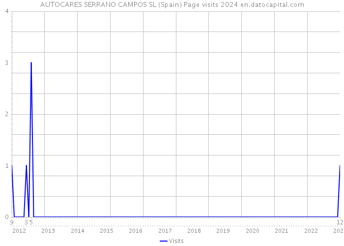 AUTOCARES SERRANO CAMPOS SL (Spain) Page visits 2024 