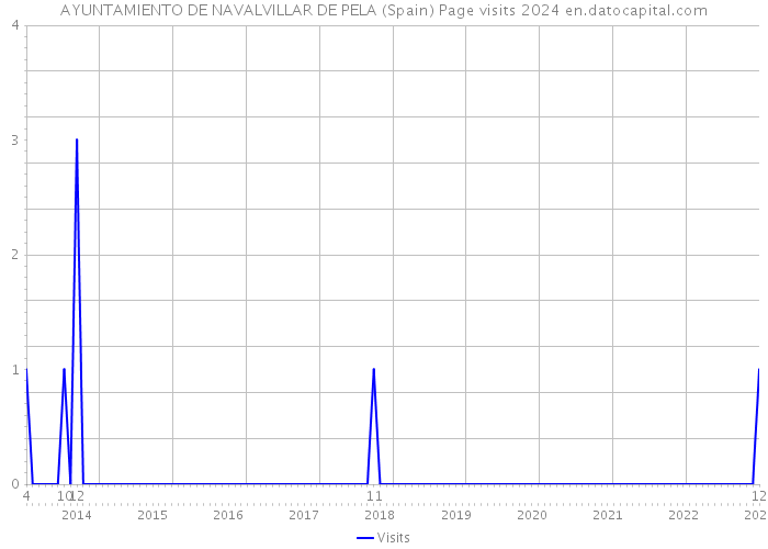 AYUNTAMIENTO DE NAVALVILLAR DE PELA (Spain) Page visits 2024 