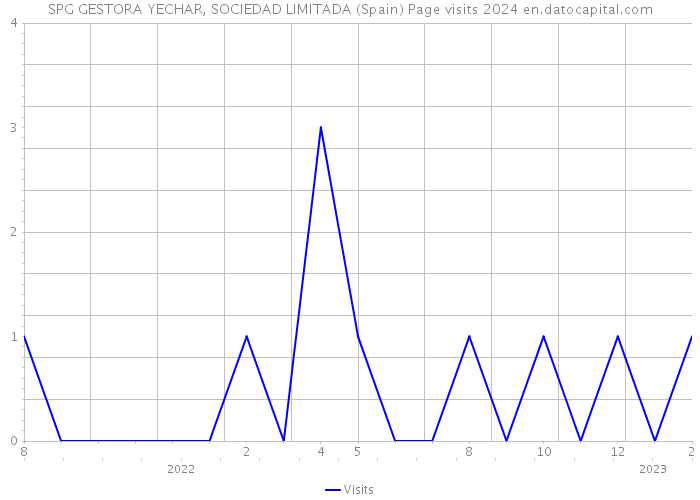 SPG GESTORA YECHAR, SOCIEDAD LIMITADA (Spain) Page visits 2024 