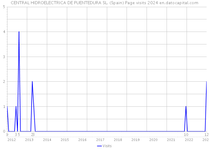 CENTRAL HIDROELECTRICA DE PUENTEDURA SL. (Spain) Page visits 2024 