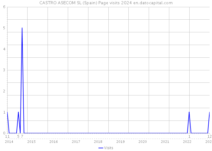 CASTRO ASECOM SL (Spain) Page visits 2024 