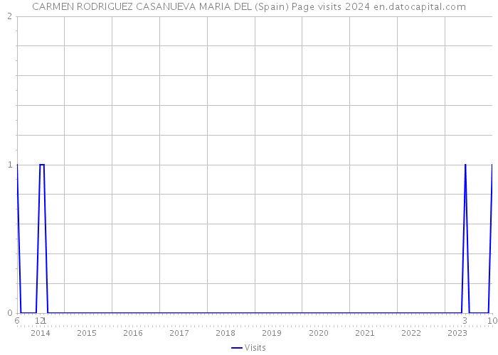 CARMEN RODRIGUEZ CASANUEVA MARIA DEL (Spain) Page visits 2024 