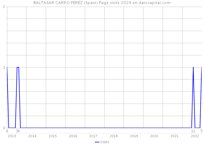 BALTASAR CARRO PEREZ (Spain) Page visits 2024 