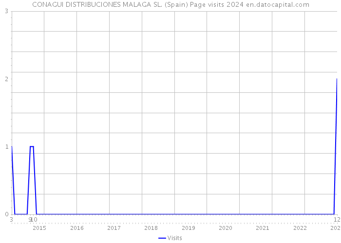 CONAGUI DISTRIBUCIONES MALAGA SL. (Spain) Page visits 2024 