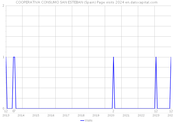 COOPERATIVA CONSUMO SAN ESTEBAN (Spain) Page visits 2024 