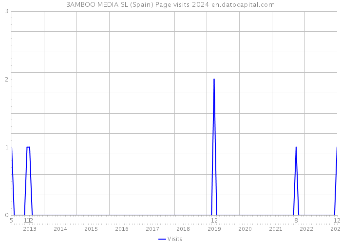 BAMBOO MEDIA SL (Spain) Page visits 2024 