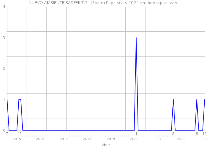 NUEVO AMBIENTE BASEFILT SL (Spain) Page visits 2024 