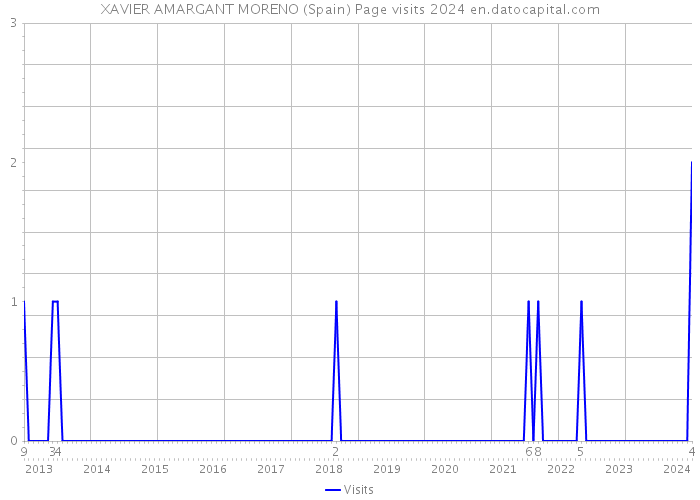 XAVIER AMARGANT MORENO (Spain) Page visits 2024 