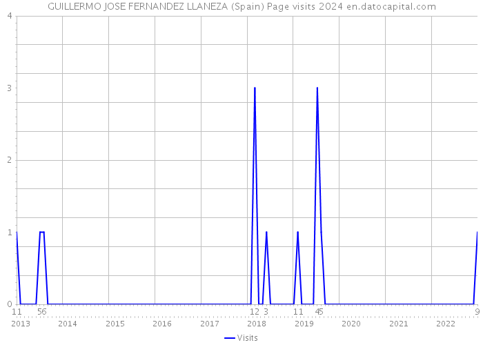 GUILLERMO JOSE FERNANDEZ LLANEZA (Spain) Page visits 2024 