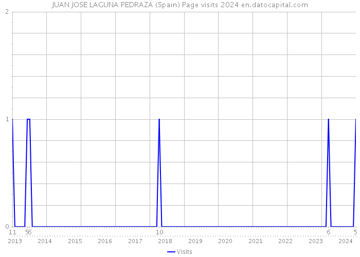 JUAN JOSE LAGUNA PEDRAZA (Spain) Page visits 2024 