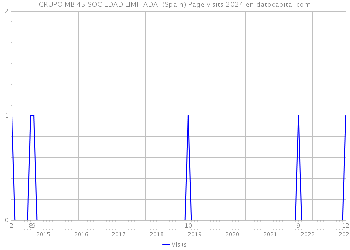 GRUPO MB 45 SOCIEDAD LIMITADA. (Spain) Page visits 2024 