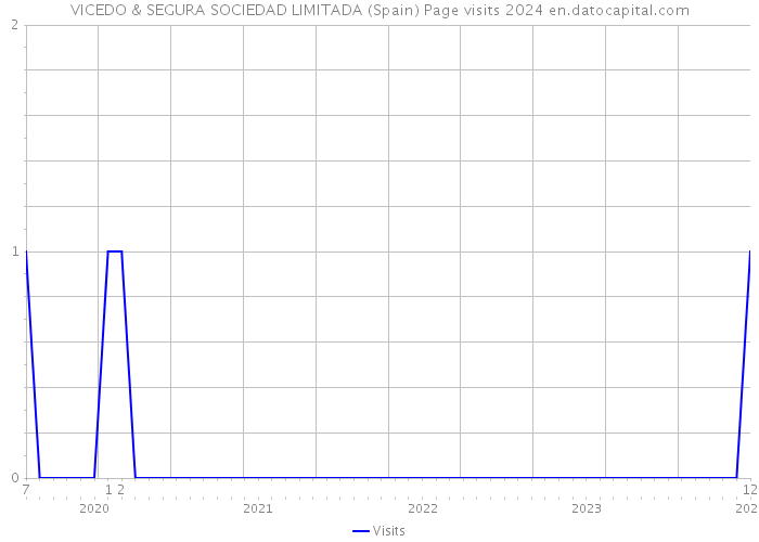 VICEDO & SEGURA SOCIEDAD LIMITADA (Spain) Page visits 2024 