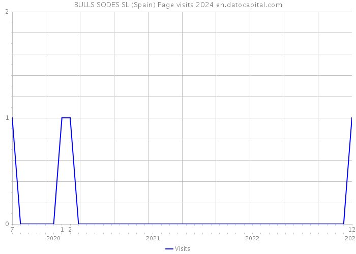BULLS SODES SL (Spain) Page visits 2024 
