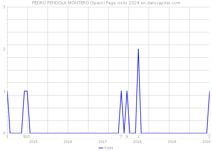 PEDRO PENDOLA MONTERO (Spain) Page visits 2024 