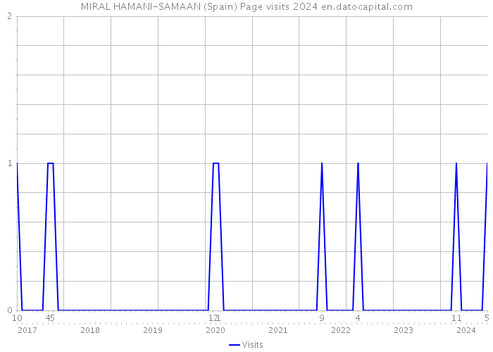 MIRAL HAMANI-SAMAAN (Spain) Page visits 2024 