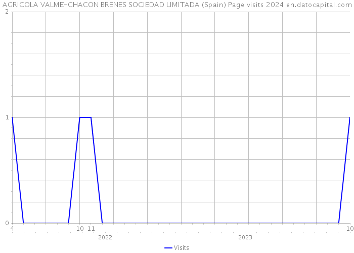 AGRICOLA VALME-CHACON BRENES SOCIEDAD LIMITADA (Spain) Page visits 2024 