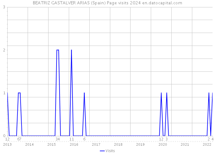 BEATRIZ GASTALVER ARIAS (Spain) Page visits 2024 