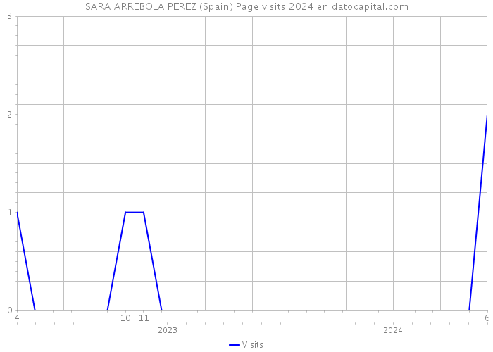 SARA ARREBOLA PEREZ (Spain) Page visits 2024 