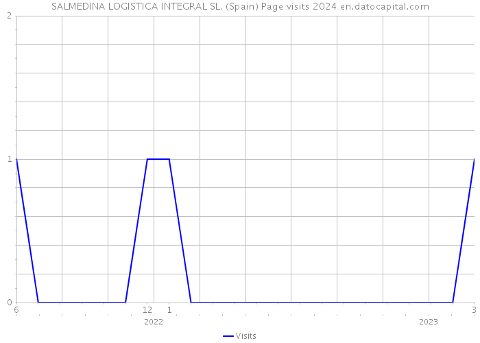 SALMEDINA LOGISTICA INTEGRAL SL. (Spain) Page visits 2024 