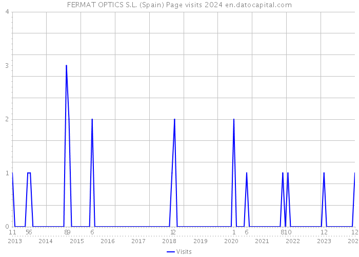 FERMAT OPTICS S.L. (Spain) Page visits 2024 