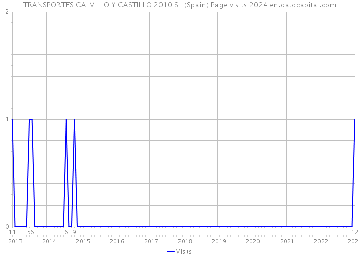 TRANSPORTES CALVILLO Y CASTILLO 2010 SL (Spain) Page visits 2024 