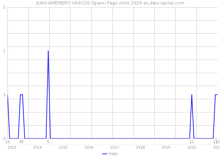 JUAN AMENEIRO VASCOS (Spain) Page visits 2024 