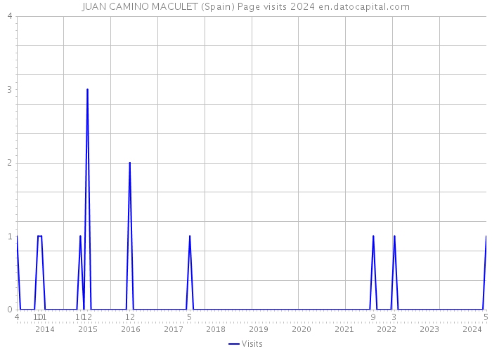 JUAN CAMINO MACULET (Spain) Page visits 2024 