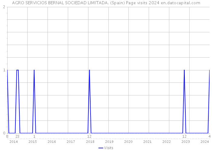 AGRO SERVICIOS BERNAL SOCIEDAD LIMITADA. (Spain) Page visits 2024 