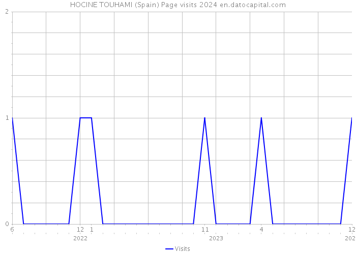 HOCINE TOUHAMI (Spain) Page visits 2024 