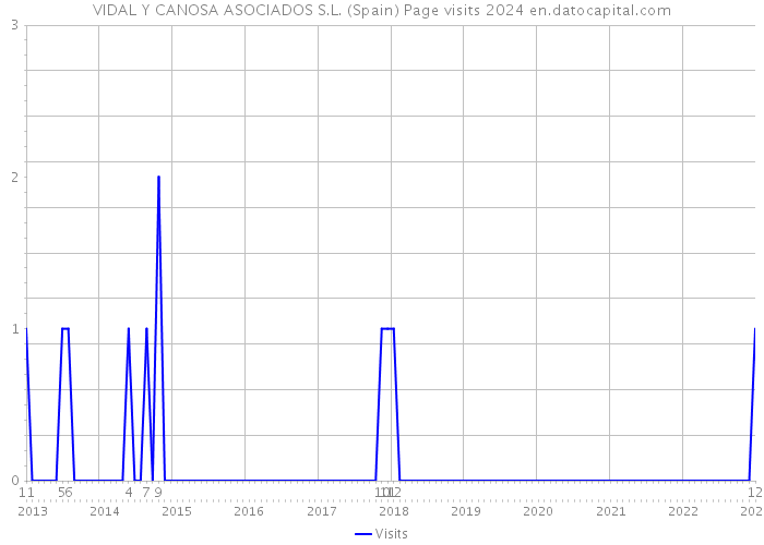 VIDAL Y CANOSA ASOCIADOS S.L. (Spain) Page visits 2024 