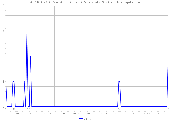 CARNICAS CARMASA S.L. (Spain) Page visits 2024 